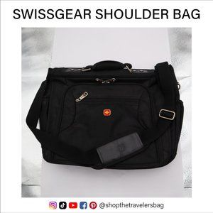Messenger Bag Black Laptop Commute | SwissGear